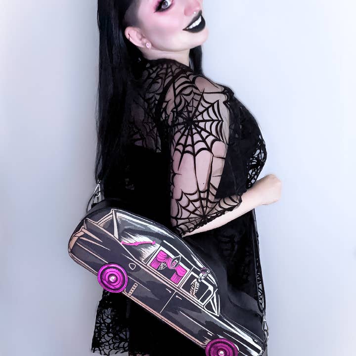 Wild Wolf Halloween - Wholesale Crossbody Bag - Women's - Hearse Purse Exclusive