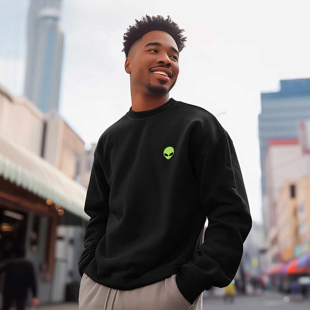 Dalix - Wholesale Grafisch sweatshirt - Uniseks - Dalix Alien Zware Relaxte Sweater4