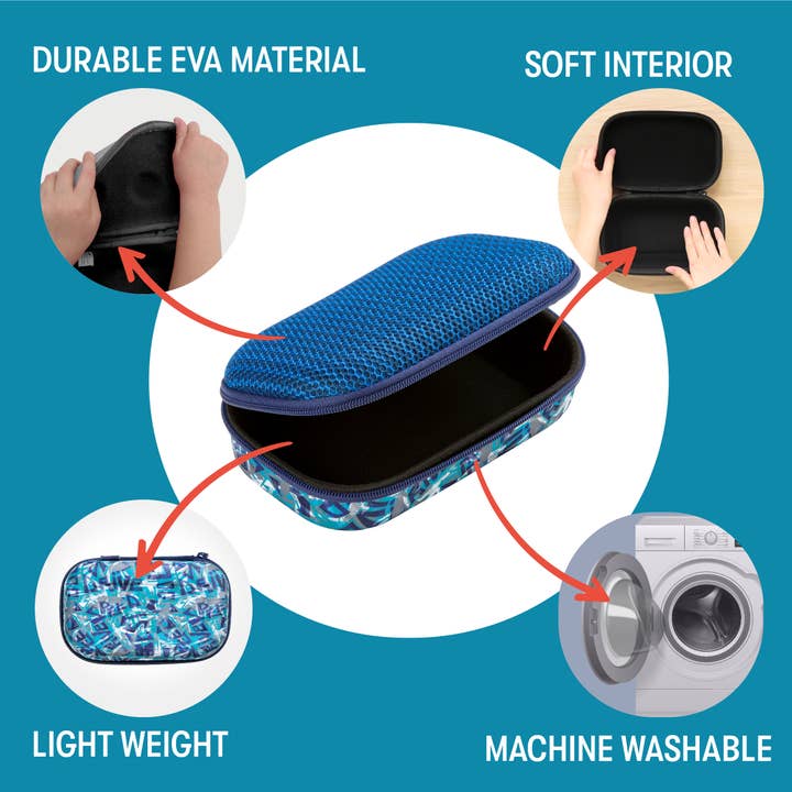 ZIPIT - Vendita all'ingrosso Astuccio/portamatite - Zipit - Contenitore a rete, blu3