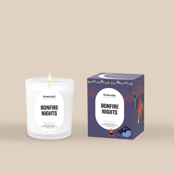 Bonfire Nights Mini Candle for wholesale by Homesick Candles