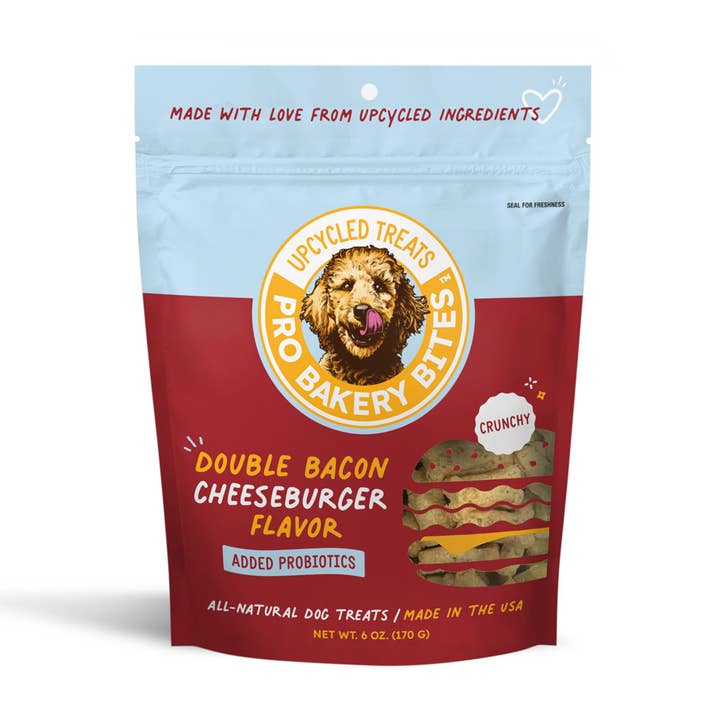 Pro Bakery Bites Crunchy - Double Bacon Cheeseburger 6oz for wholesale by Pro Bakery Bites by Ag-Alchemy