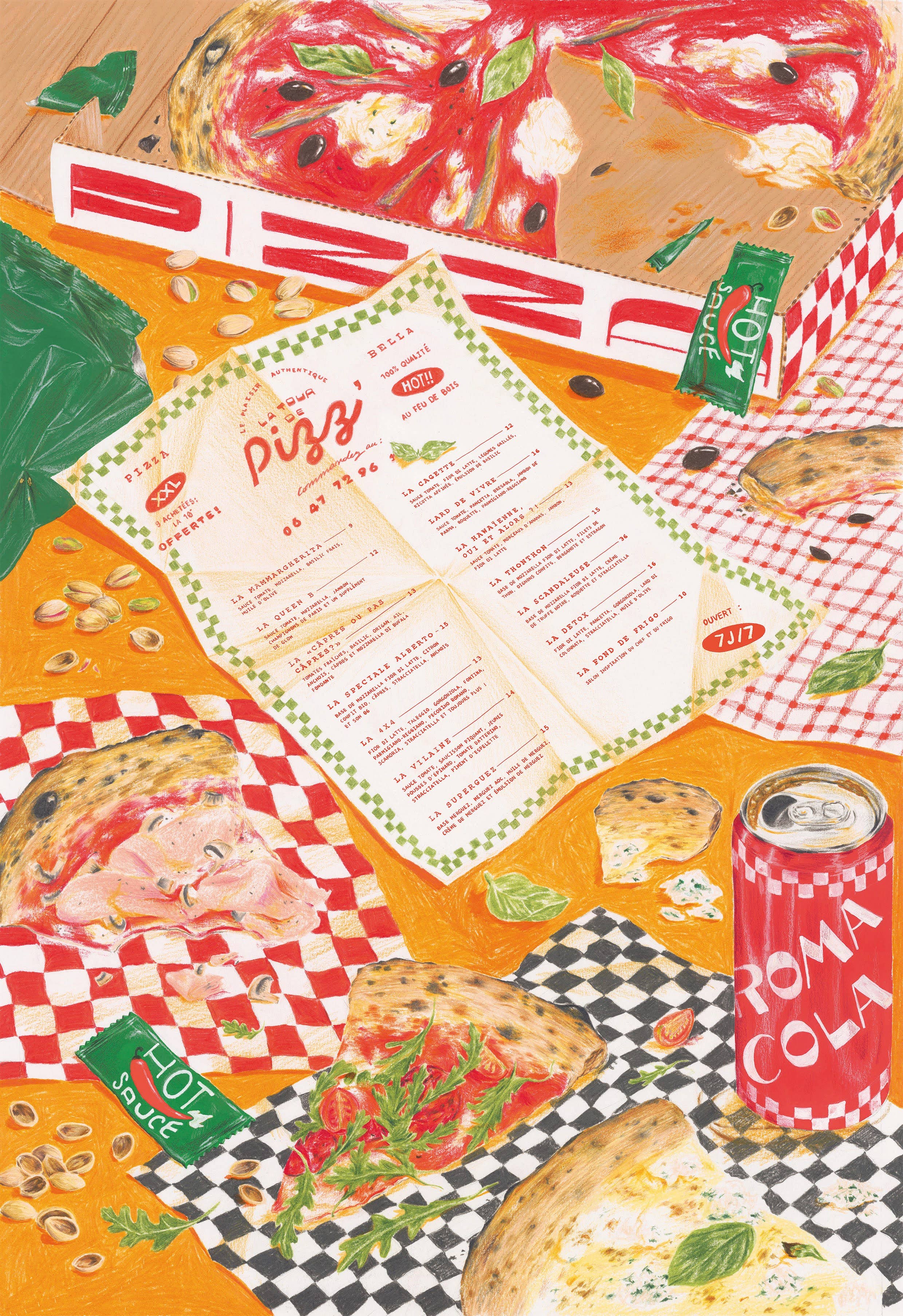 Jour Ferie - Wholesale Puzzle - Adult - Takeaway Pizza Puzzle 1000 pcs1