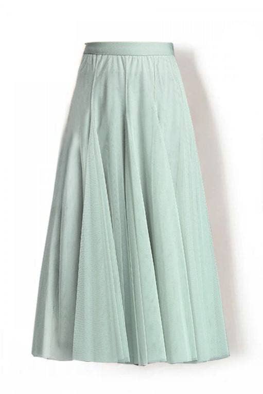 Rosa Clothing - Wholesale Skirt - Women's - 20 colors Ethereal Flowy Elastic Waist Pleated Tulle Skirt10