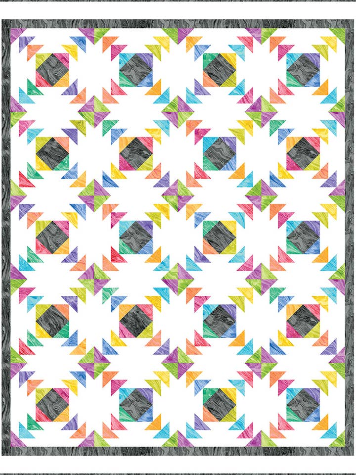 Kalejdoskop Quilt Mönster för wholesale av The Whimsical Workshop