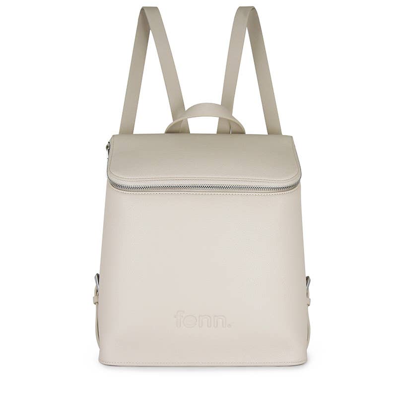 Fenn Collection USA - Wholesale Backpack - Women's - Backpack - Oatmeal - Silver Zip3