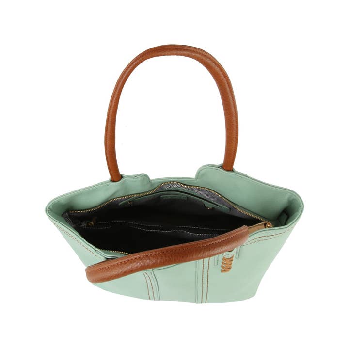 Handbag Factory Corp - Wholesale Tote Bag - Women's - 2 in 1 stitch detail matching tote and purse set