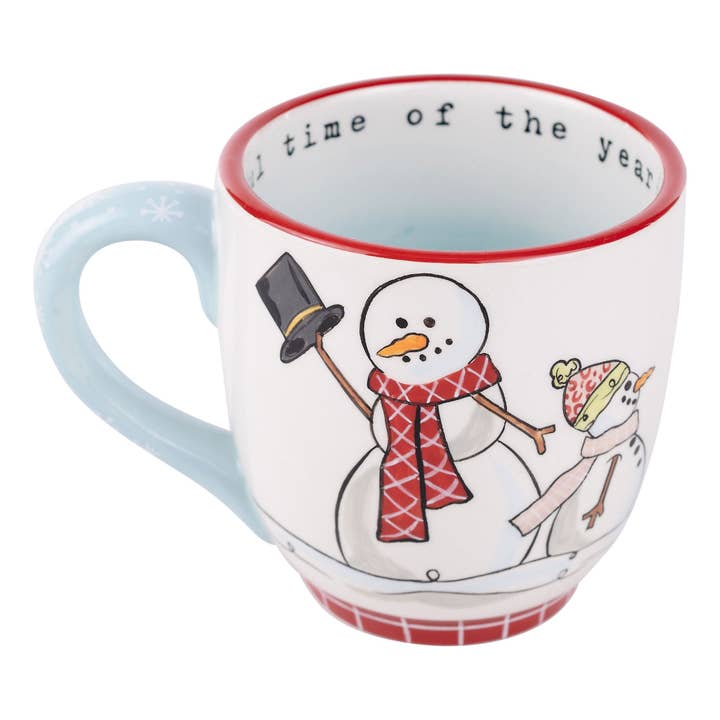 Most Wonderful Time of Year Snowman Mug for wholesale by Glory Haus