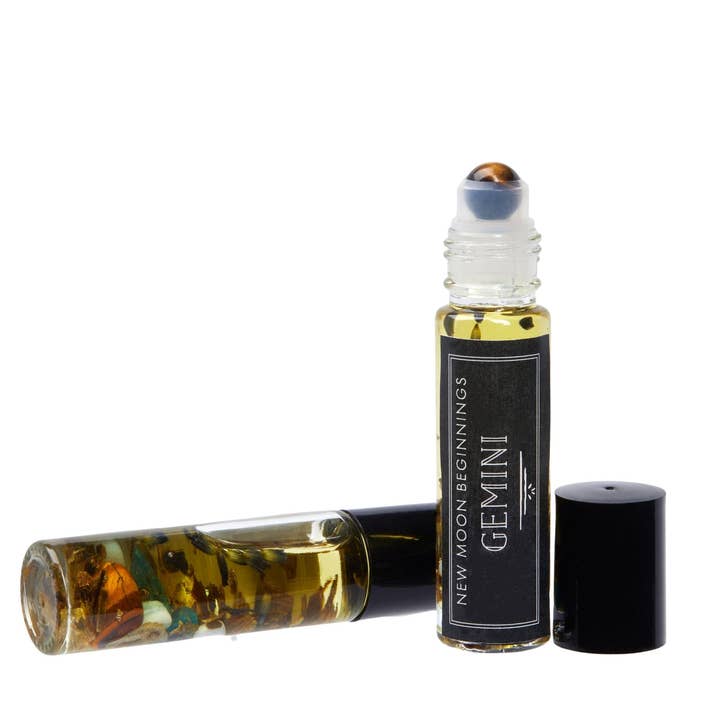 New Moon Beginnings - Wholesale Essential Oil Roll-On - Intention Roll on perfume, Essential Oil, Crystal Infused15
