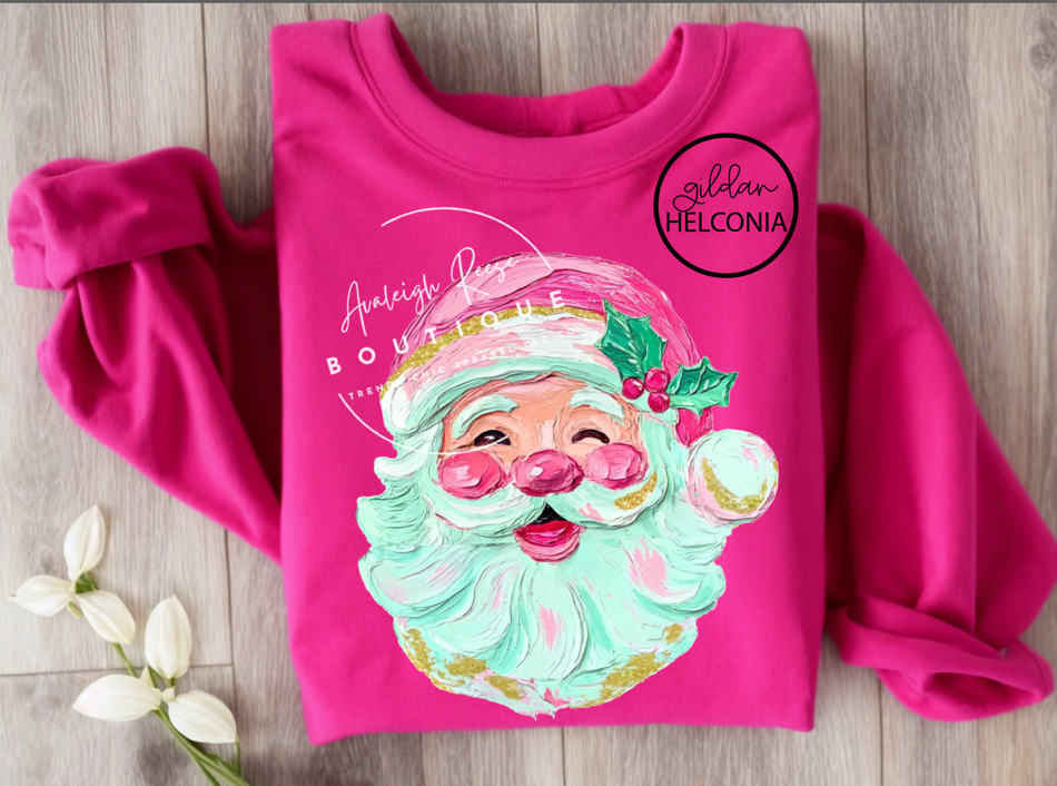 Trendy Chic Apparel LLC - Wholesale T-Shirt (Graphic) - Women's - Faux Paint Santa Sweatshirts & T-Shirts  2