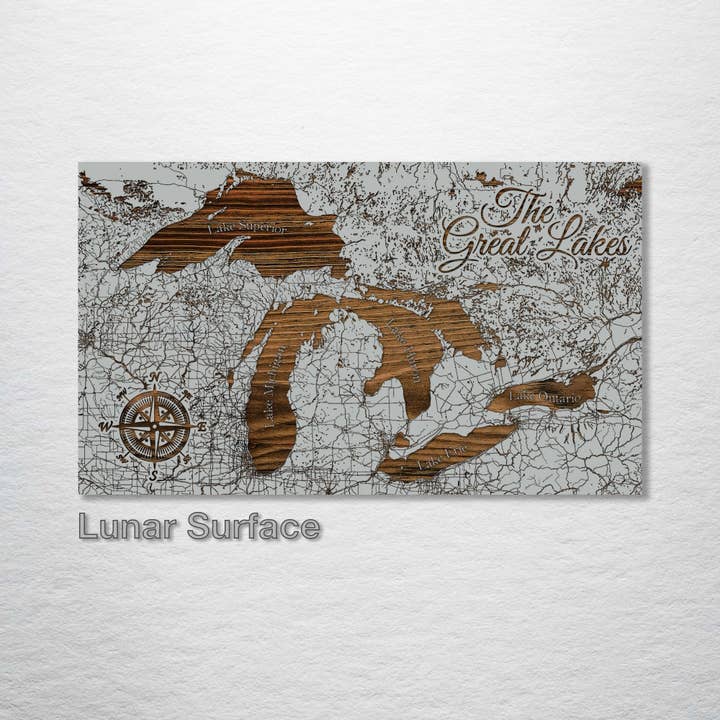 Fire and Pine Wood Maps - Wholesale Map - Iowa: Great Lakes Street Map