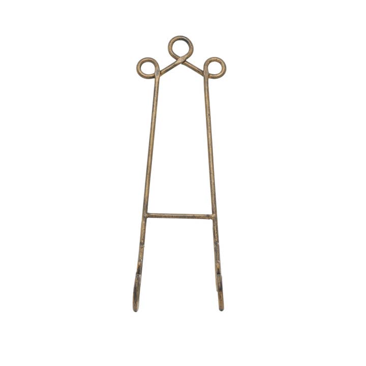 Import Corner - Wholesale Easel - A-26429: METAL GOLD EASEL 7"W, 19"H5