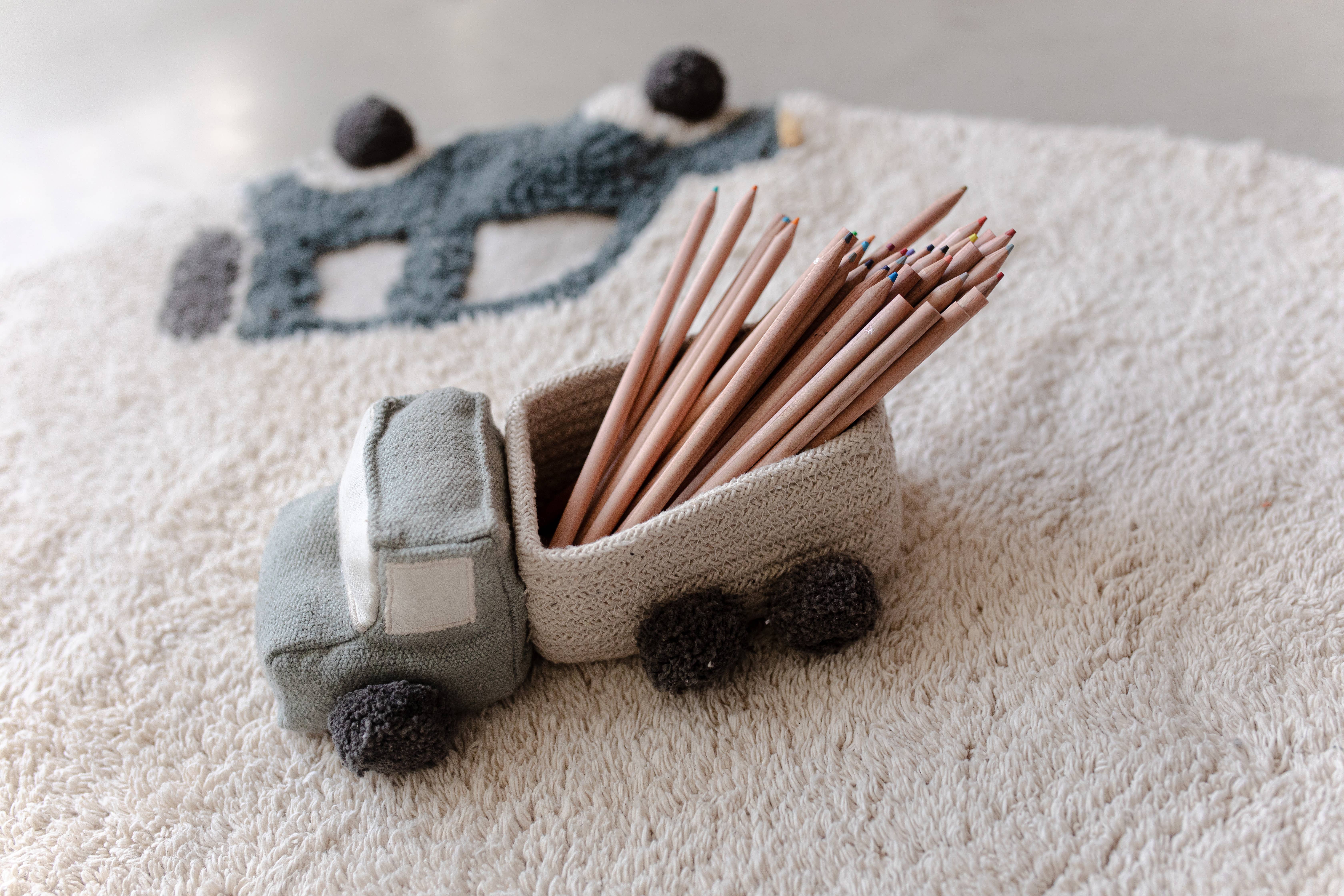 Lorena Canals - Wholesale Basket - Kids & Baby - Set of mini baskets Truck3