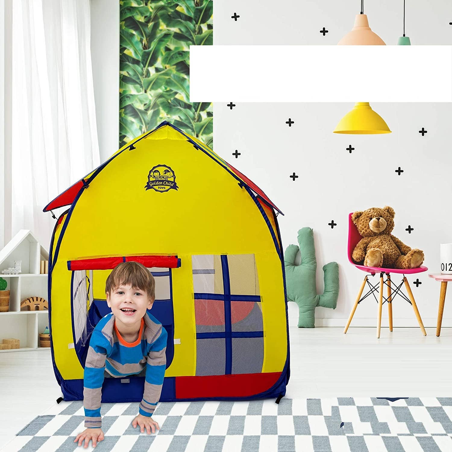 Above Edge - Vente Tente – enfant - Tente de jeu pour enfants avec housse de transport, usage intérieur et extérieur5