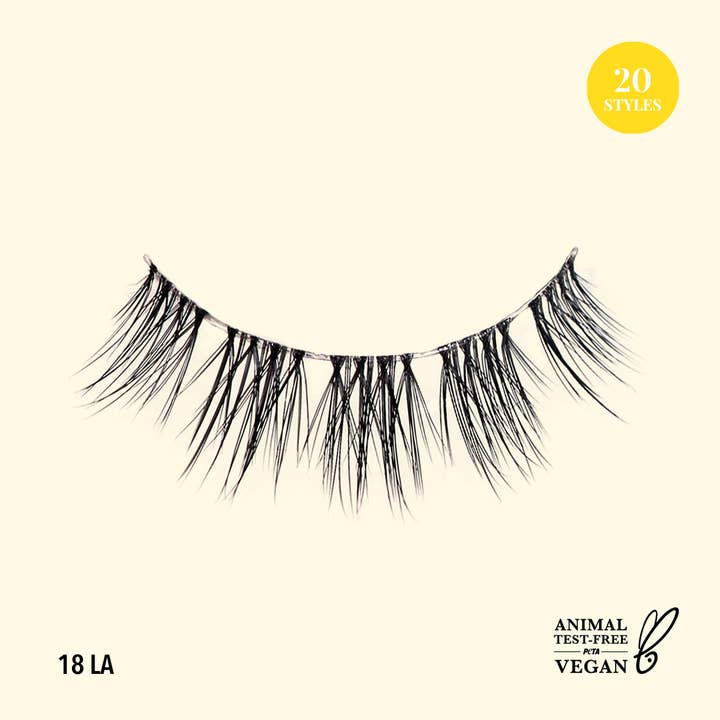 Moira Cosmetics - Venta al por mayor Pestañas postizas - Pestañas postizas veganas biónicas de efecto natural (018, LA)