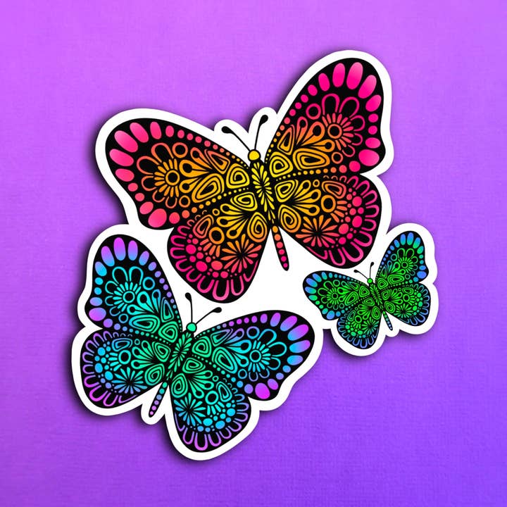 Butterfly Garden Sticker (WATERPROOF) for wholesale by Zenspire Designs