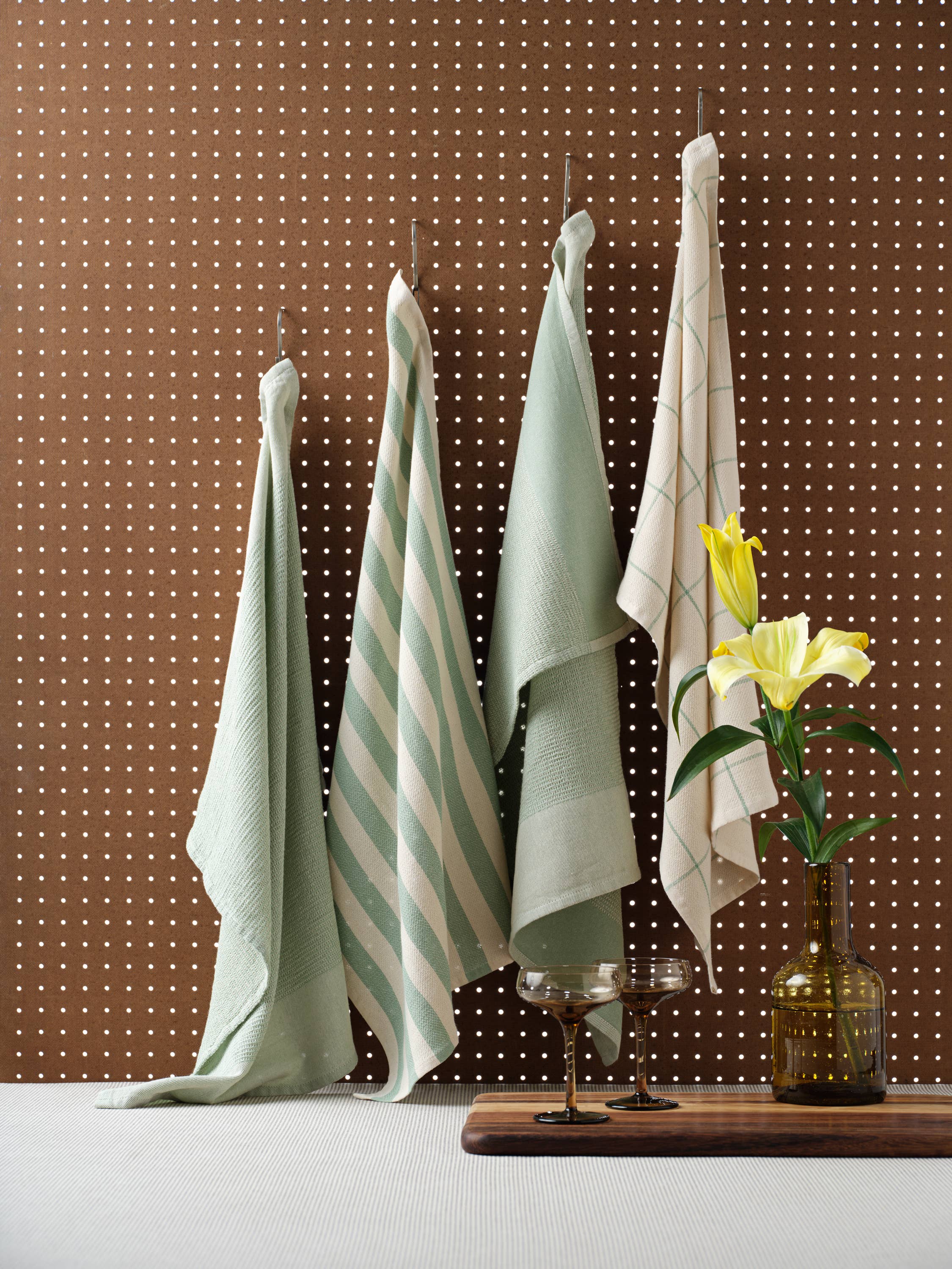 MEEMA – Engroshandel Viskestykke – Køkkenhåndklæder – Sæt med 4, Absorberende & Miljøvenlige2