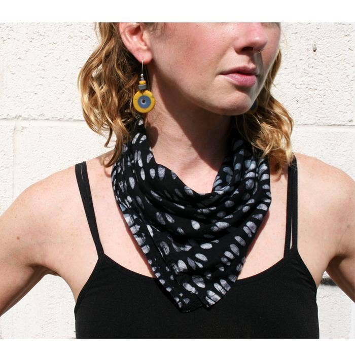 Global Mamas - Wholesale Bandana - Women's - Hand Batiked Organic Cotton Bandanas: Assorted Fabric2