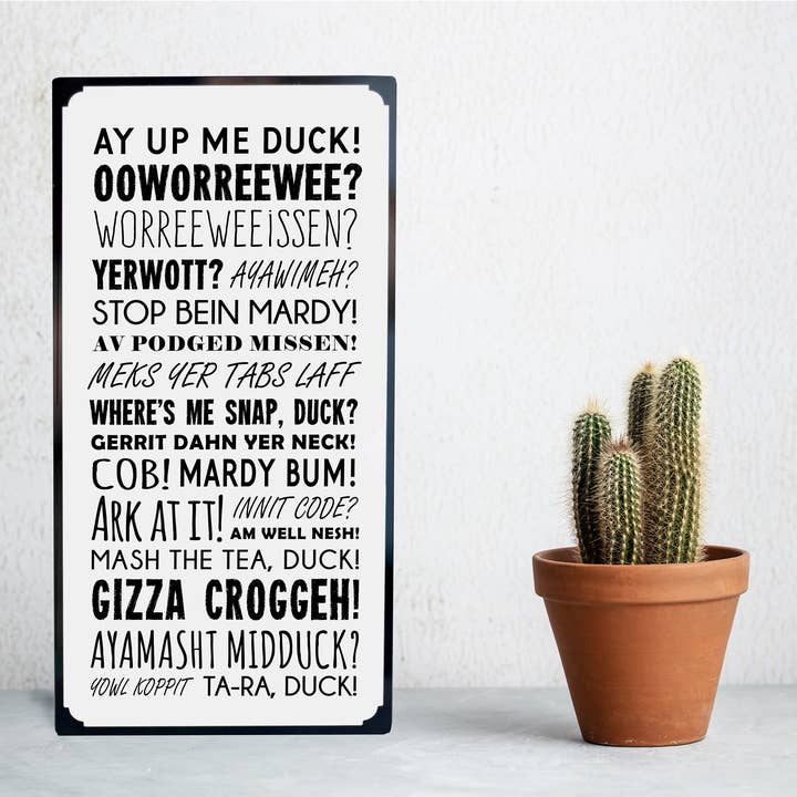 Nottingham Phrases Plaque for wholesale by Dukki Gifts