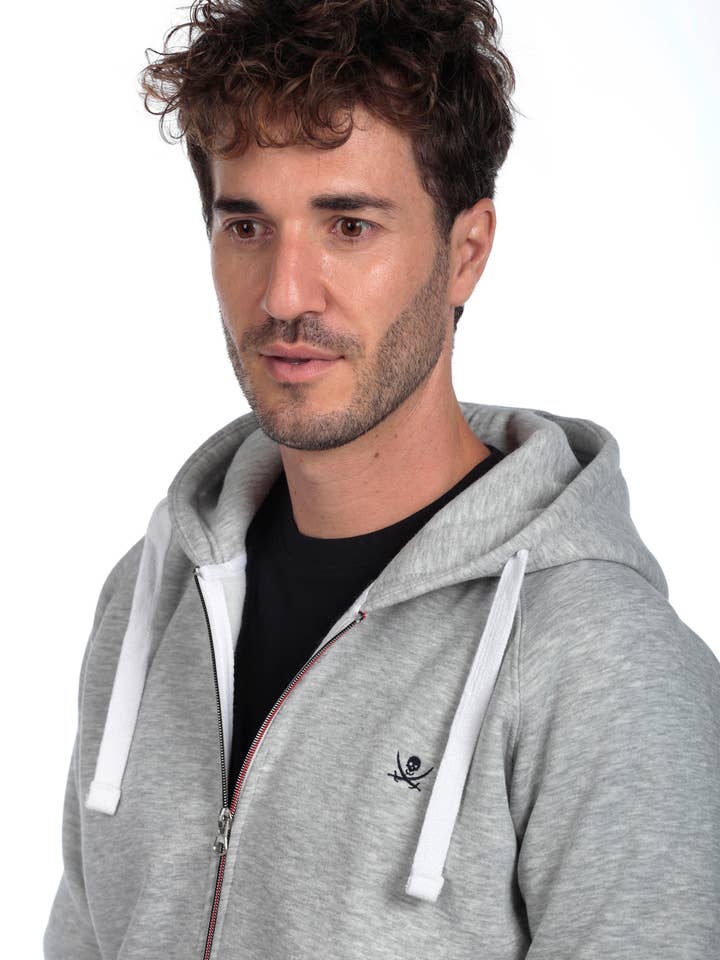 The Time of Bocha - Wholesale Hoodie - Men's - Men's Zipper Hoodie The Time Of Bocha GREY2