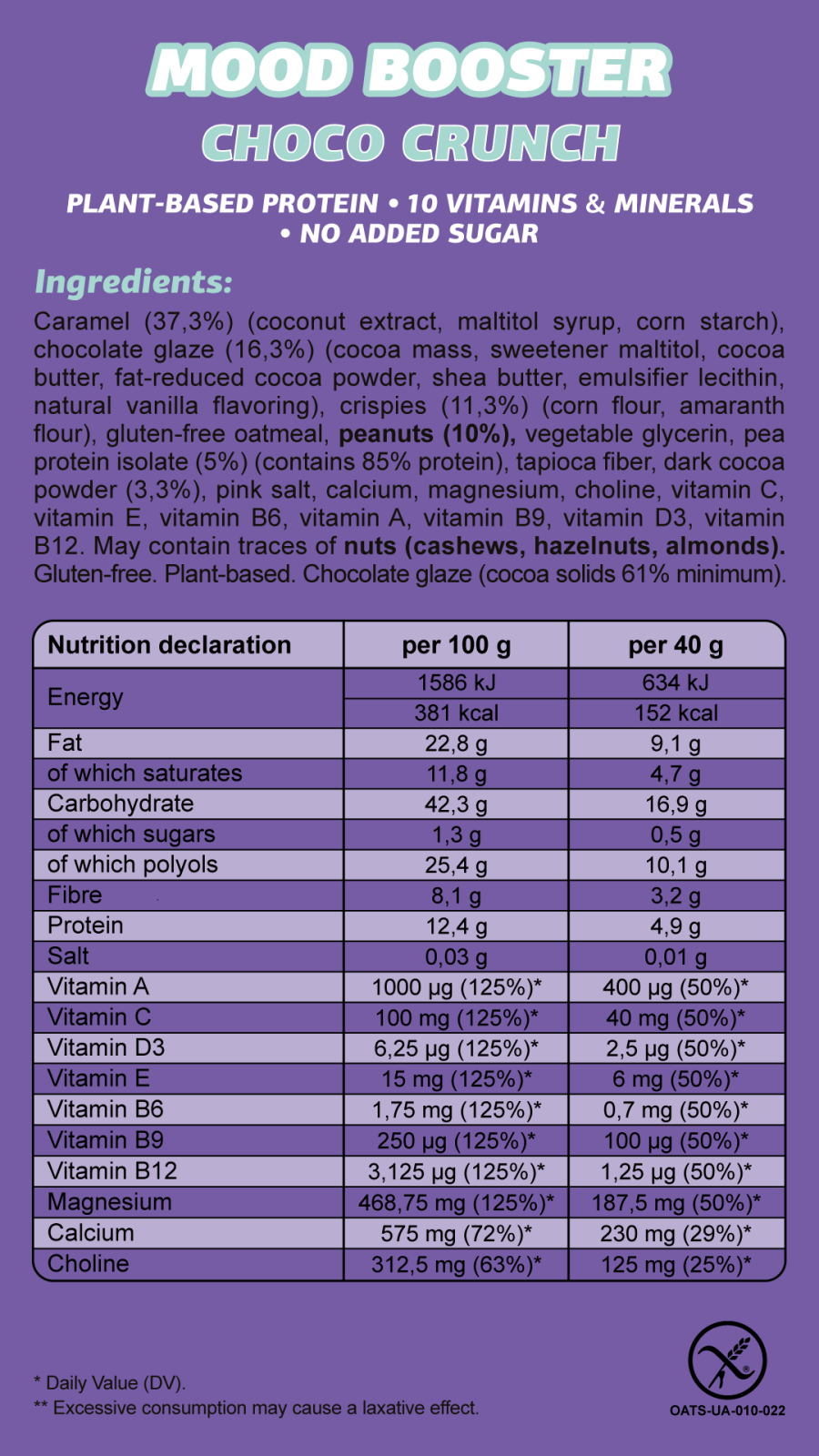 FIZI – Snack Bar por atacado – CAIXA MISTA DE ESTÍMULO DE HUMOR 12 X 40G6
