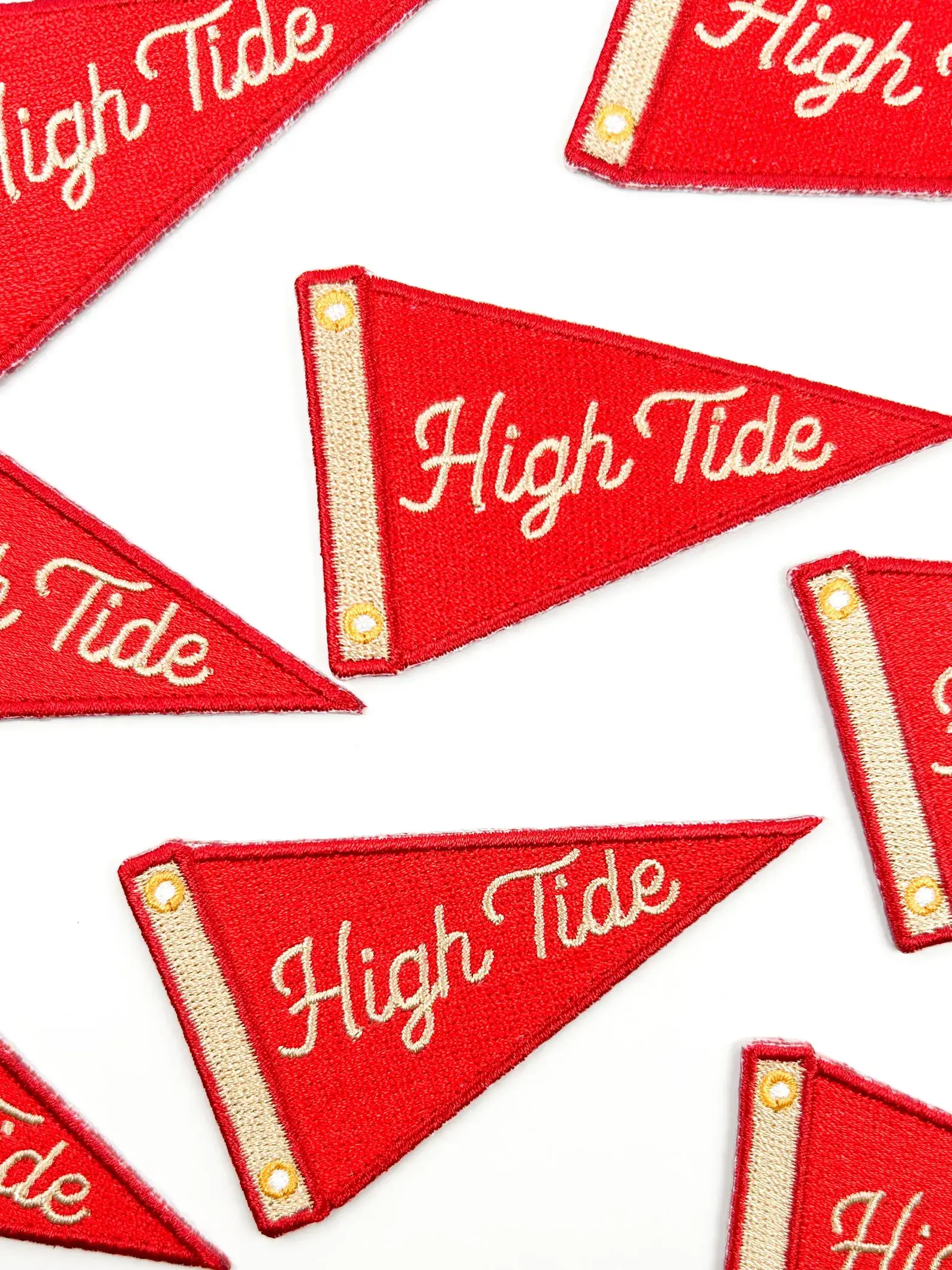 Field Trip Threads - Wholesale Patch - High Tide Patch Nautical Sailing Pennant Embroidered Iron On4