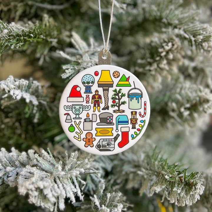 Christmas Icons Ornament for wholesale by Knight Owl Design