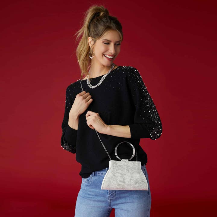 Lt Gold Lucy Shimmer Wristlet for wholesale on Faire3