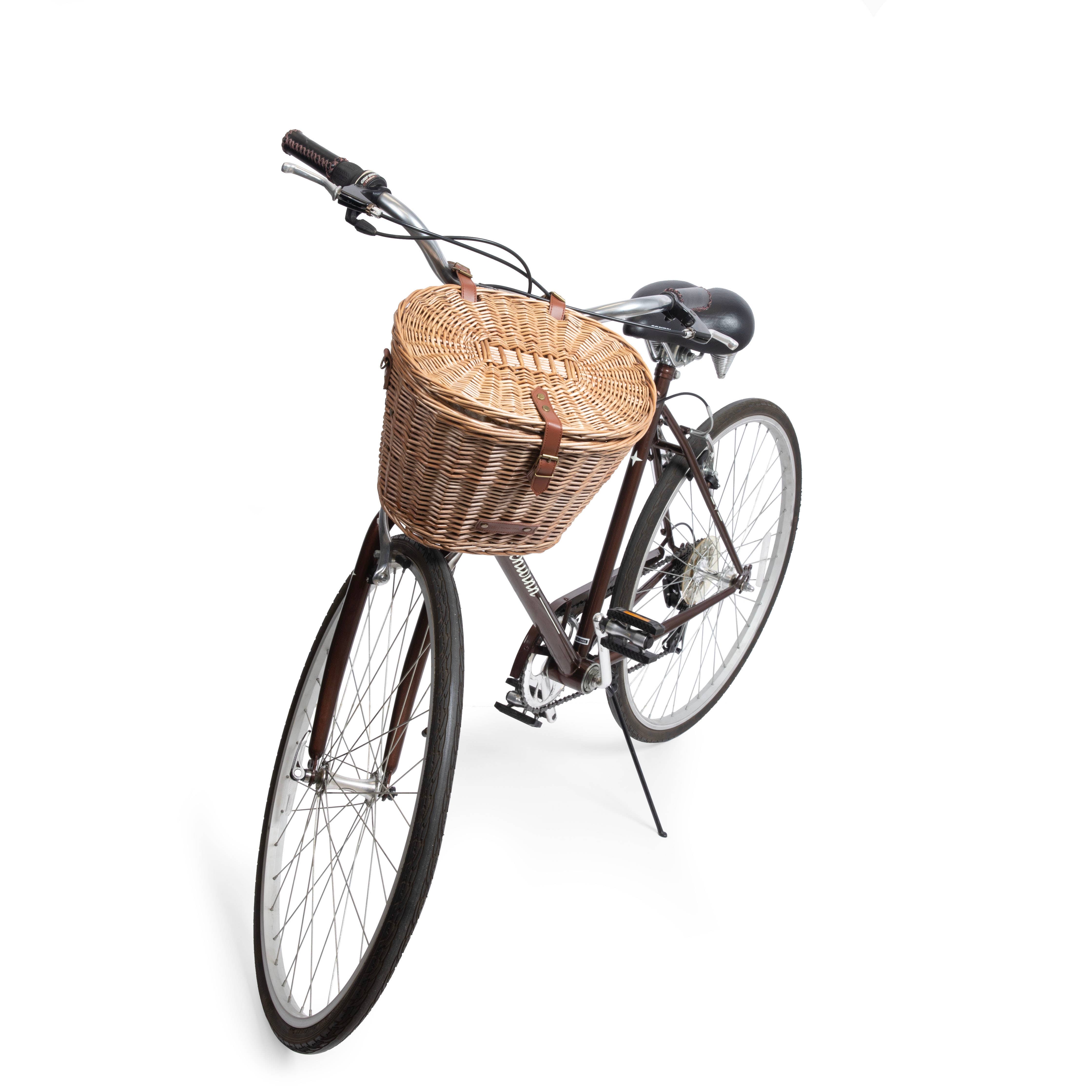 Wicker Cambridge Bicycle Basket for wholesale on Faire1