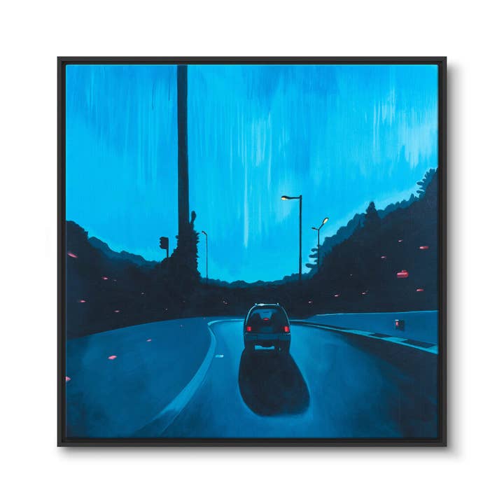 Ausfahrt (Utgång) Inramad Canvas för wholesale av Jay Bower