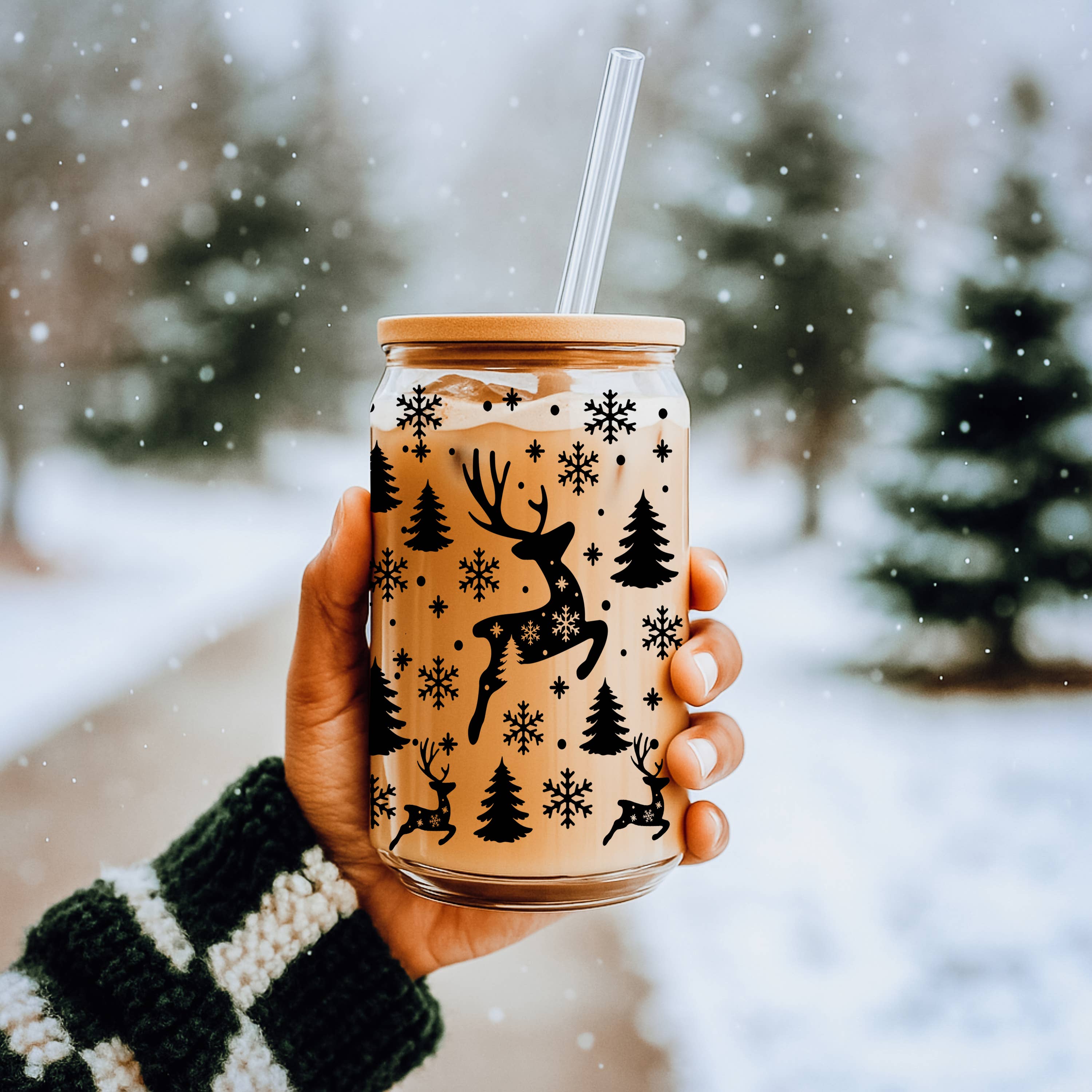 Gia Roma - Vente Gourde/bouteille isotherme - Verres en verre et cadeaux de cuisine de Noël Candy Cane69