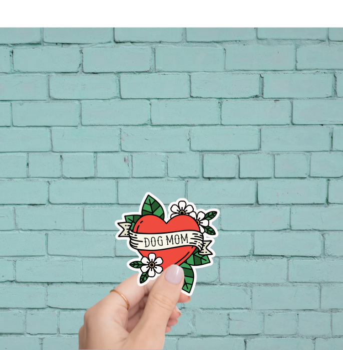The Doggy District - Wholesale Sticker - Dog Mom Tattoo Sticker2