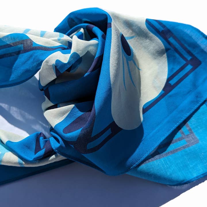 All Very Goods – wholesale Bandana – Unisex – Bandana - Aziza (Blue)3