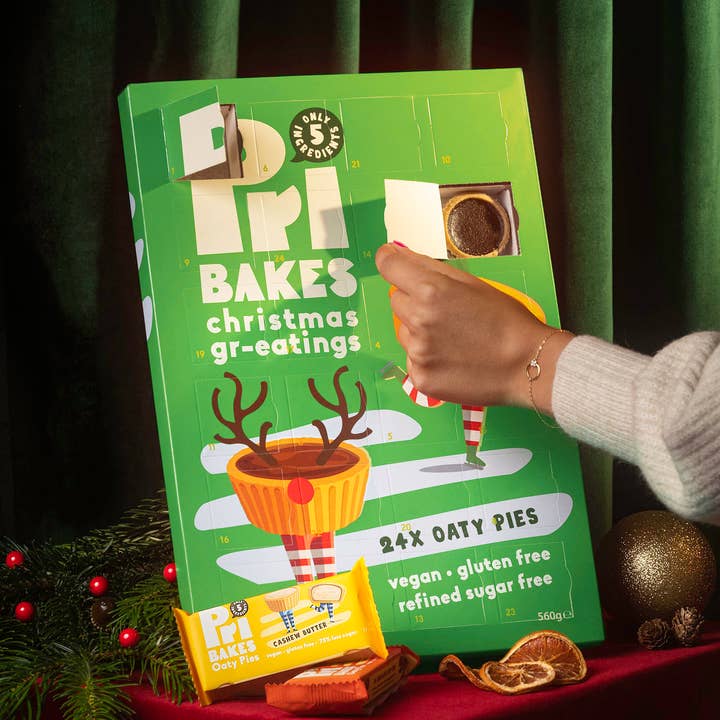 Pri Bakes Vegan Christmas Advent Calendar 2024 for wholesale by Pri Bakes