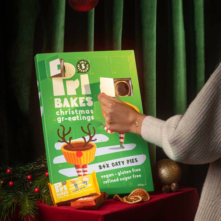 Pri Bakes Vegan Christmas Advent Calendar 2024 for wholesale by Pri Bakes