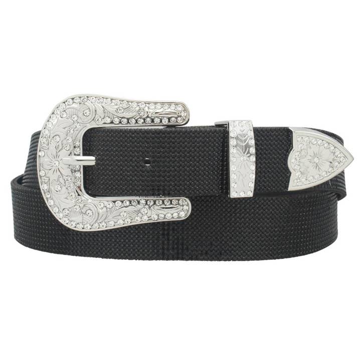 anbfashion - Wholesale Belt - Women's - WESTERN SCATTERED RHINESTONE BUCKLE RHINESTONE BELT 3S