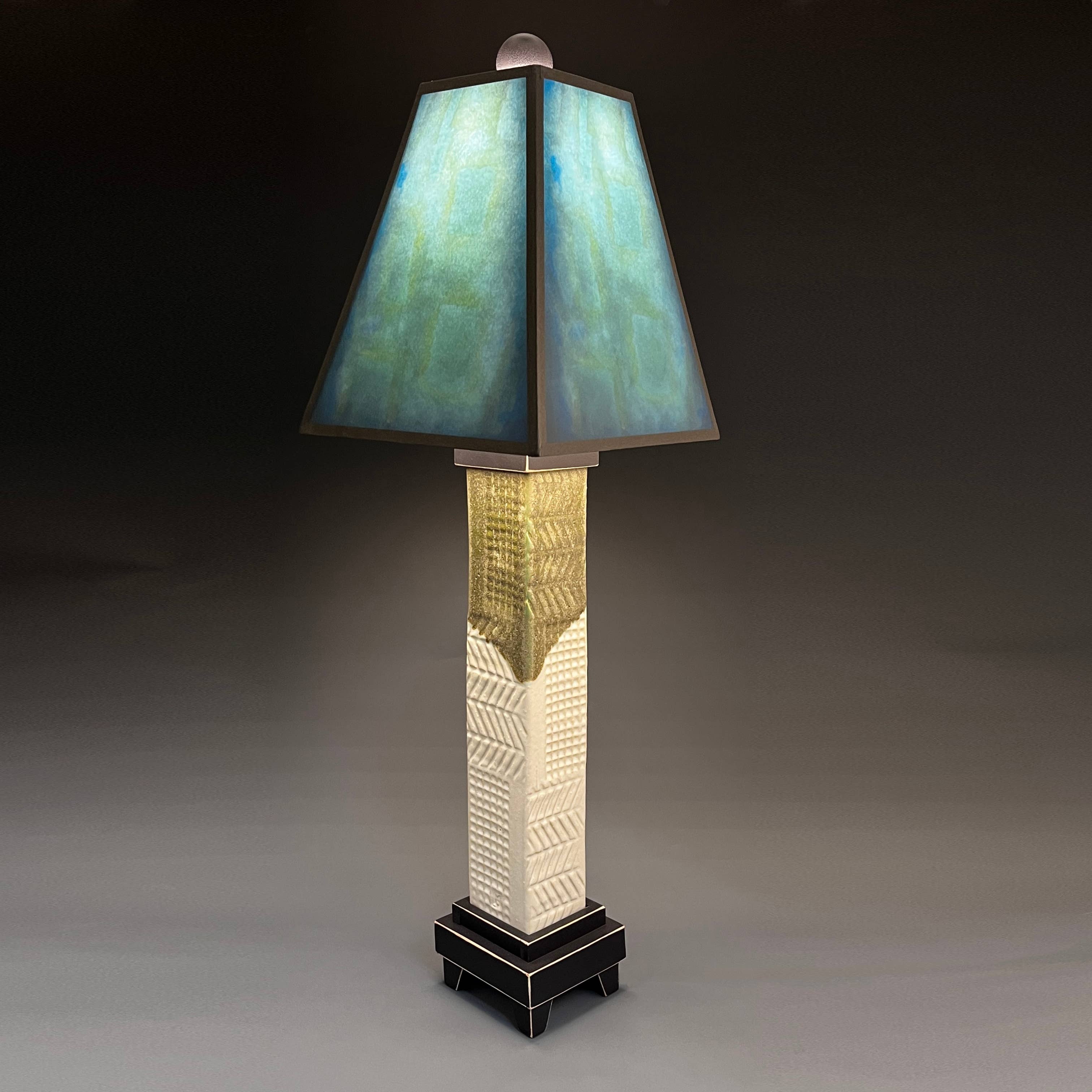 Macone Clay / Spooner Creek - Wholesale Accent/Desk Lamp - LL - Blue Lamp2