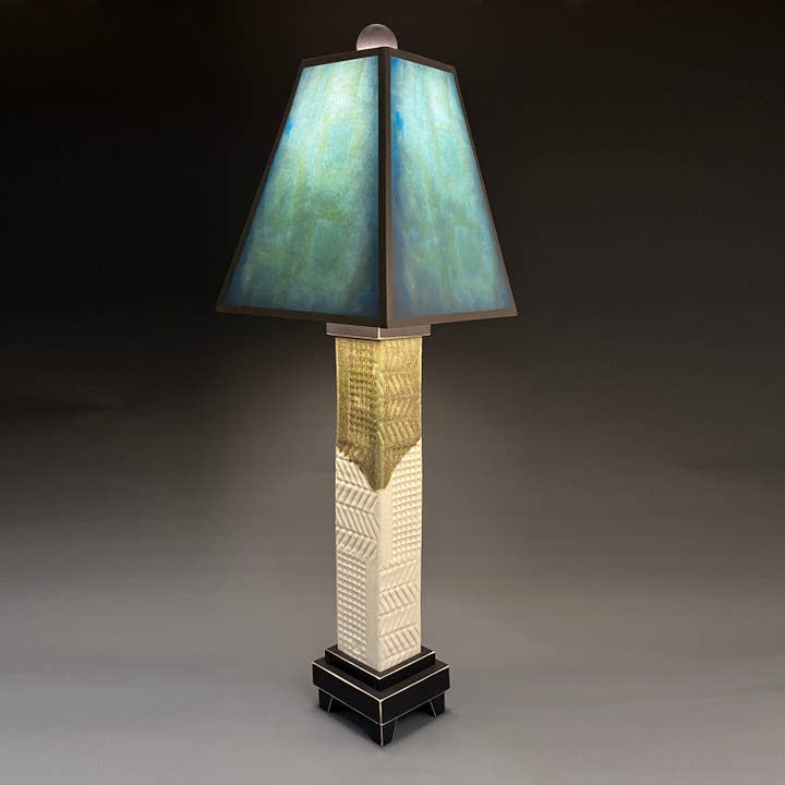 Macone Clay / Spooner Creek - Wholesale Accent/Desk Lamp - LL - Blue Lamp2