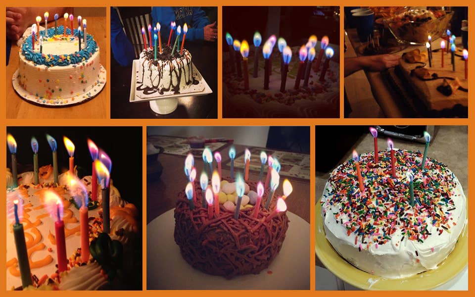 JII - Wholesale Cake Candle - Colorflame Birthday Candles in 26 Piece Counter Display18