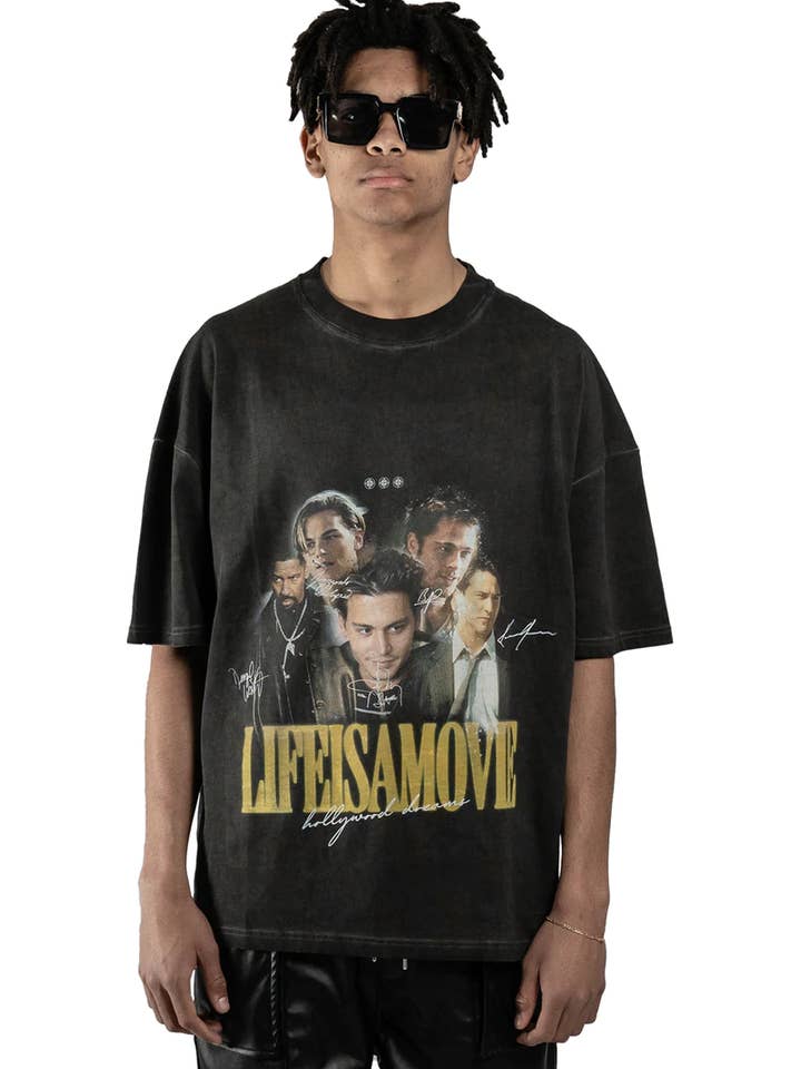 CAMISETA LEGENDS - NEGRO VINTAGE para venta al por mayor de BOMBER CLOTHING