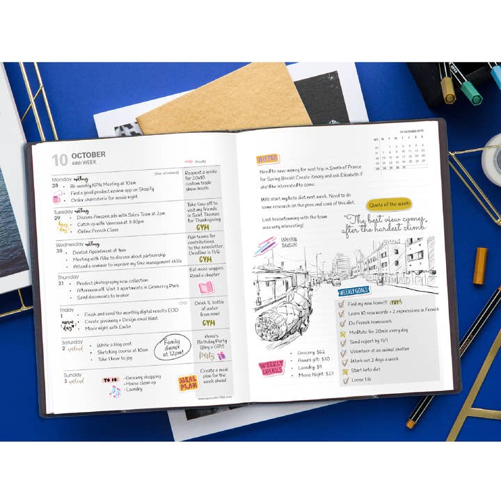 Exaclair - Wholesale Planner - Quo Vadis "Note" - Academic Planner - Aug '25 to Dec '2610