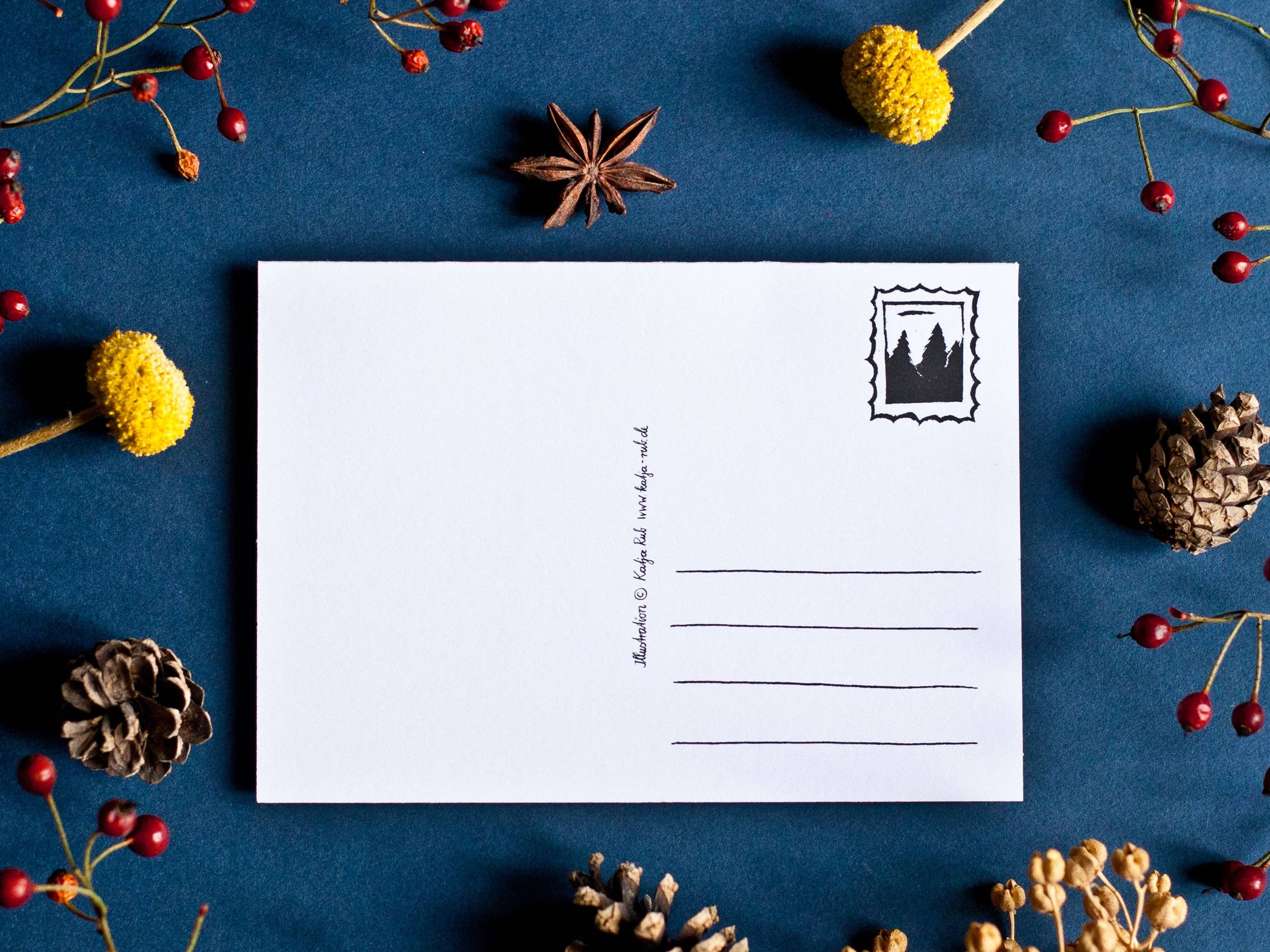 Katja Rub – Großhandel Adventskalender – Adventskalender Postkarte Katzen A61