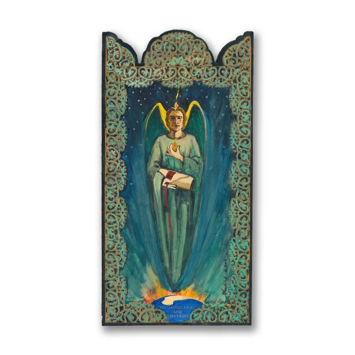 Lynn Garlick Retablos – Engroshandel 3D-vægkunst – Ærkeenglen Uriel