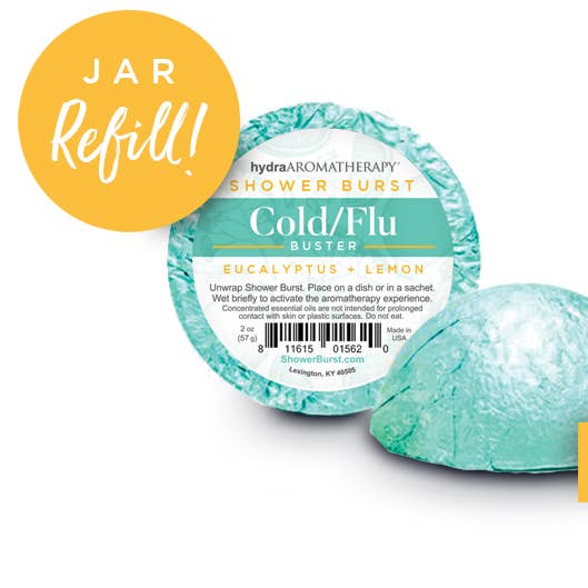 Shower Burst® Refill Set in Cold/Flu Buster for wholesale by hydra
