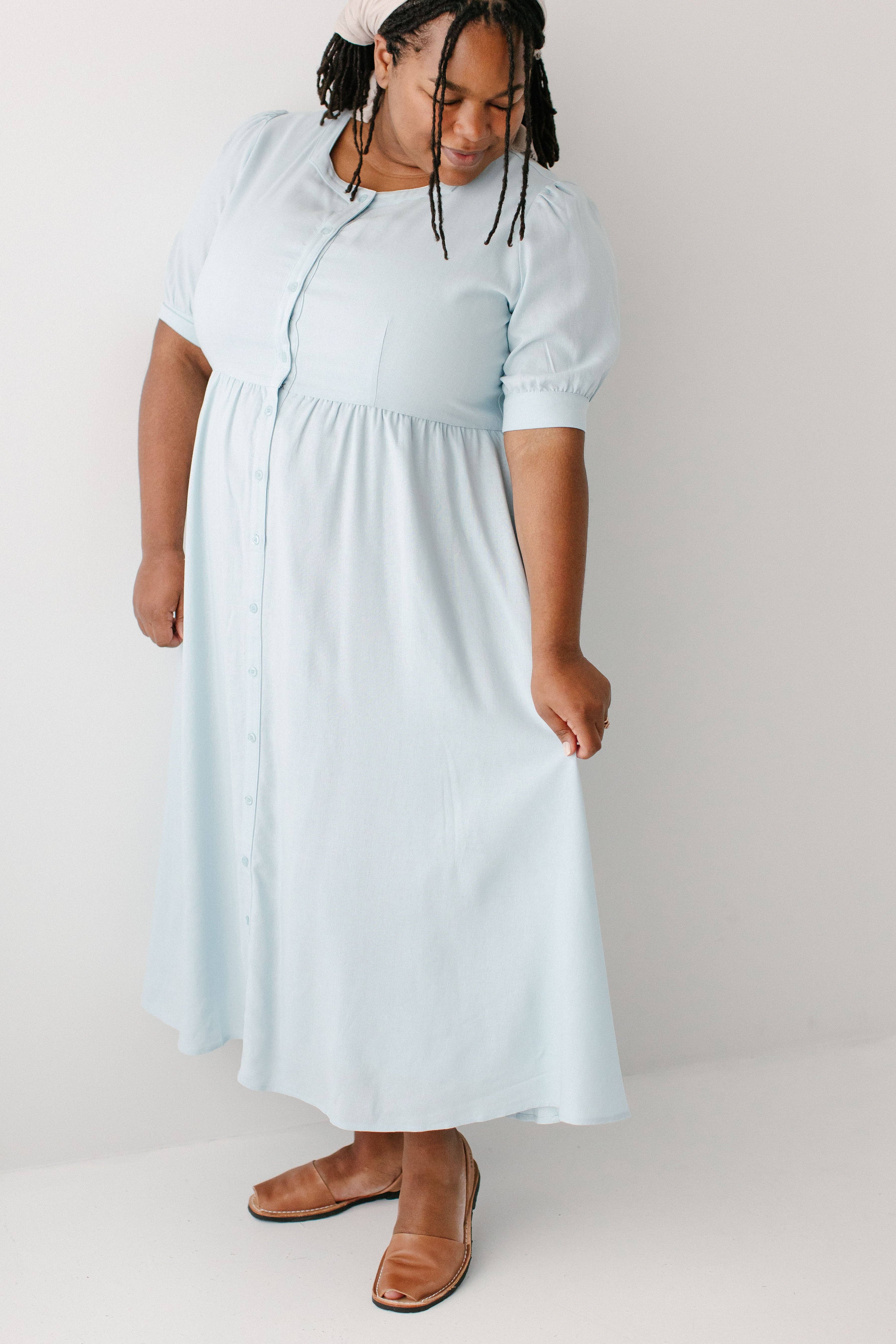 The Main Street Exchange - Wholesale Dress - Women's - 'Nora' Button Front A-Line Dress13