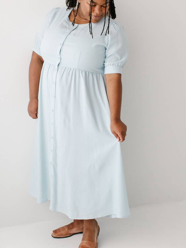 The Main Street Exchange - Wholesale Dress - Women's - 'Nora' Button Front A-Line Dress13