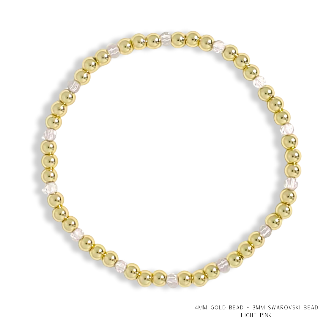 Savvy Bling - Vendita all'ingrosso Bracciale con perline - Bracciale con Perline in Oro e Cristalli Swarovski - Più Colori27