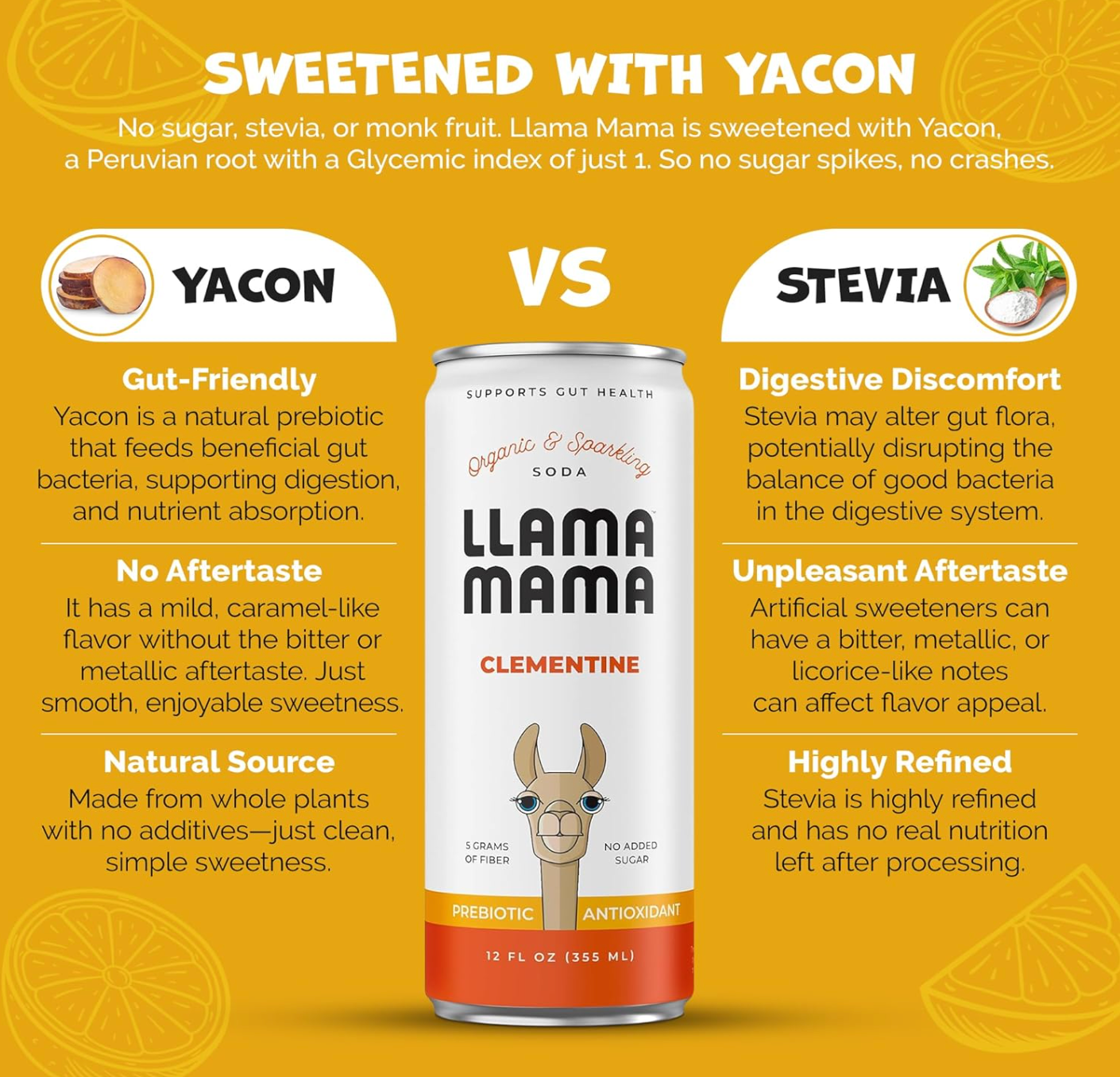 Llama Mama - Wholesale Soda/Carbonated Drink - Clementine 3