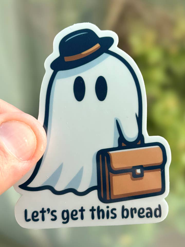 autocolante fantasma engraçado, autocolante de Halloween, autocolante de outono por atacado de Create Happy