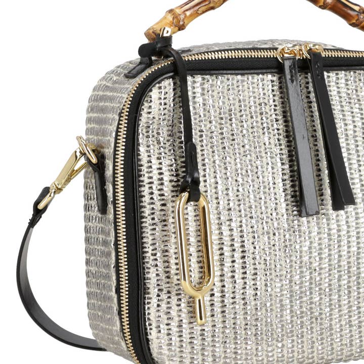 Quarzovivo - Vendita all'ingrosso Borsa con manico - Donna - BORSA ESTIVA IN TESSUTO RAFIA MADE IN ITALY - SISSI3