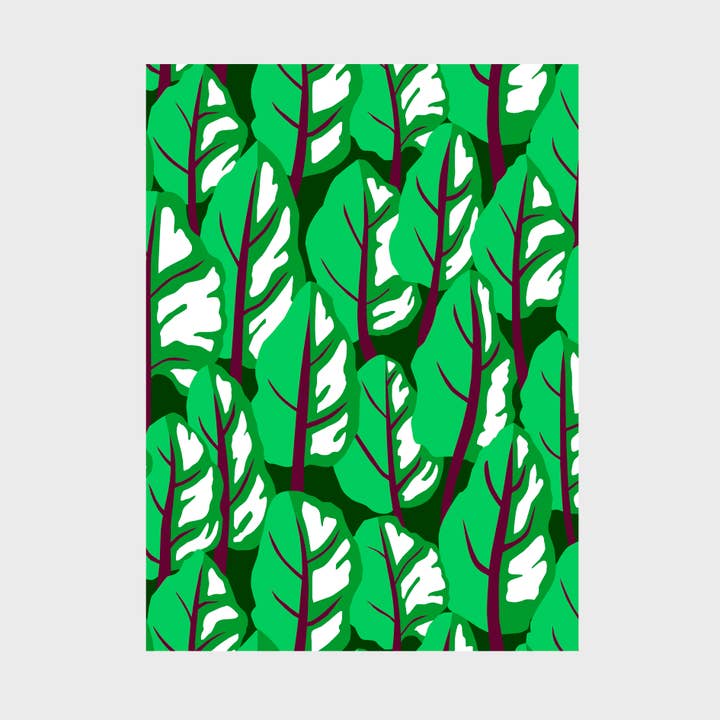 Chelsea Fay - Wholesale Tea Towel - Tea Towel - Chard Print